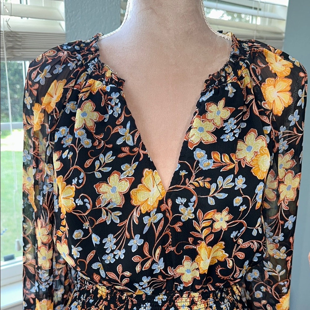 Floral Bishop Sleeve Sundress